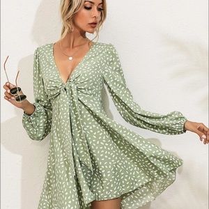 Lantern Sleeve Summer Dress